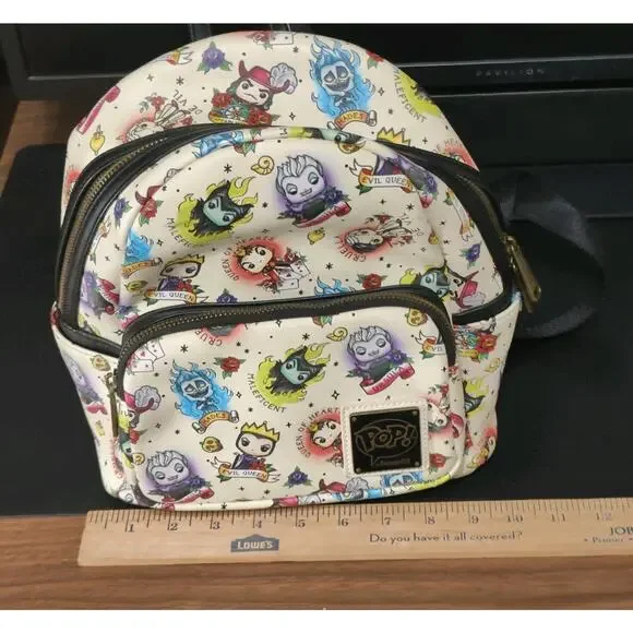 Loungefly Funko Pop Disney Villains Tattoo Mini Backpack - Picture 12 of 14